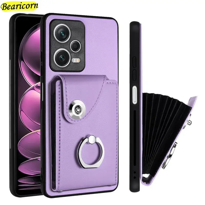 

Wallet With Card Holder Shockproof Phone Case For Oppo Reno 10 Pro A78 A58 A38 A17 A18 A97 Cover Fundas