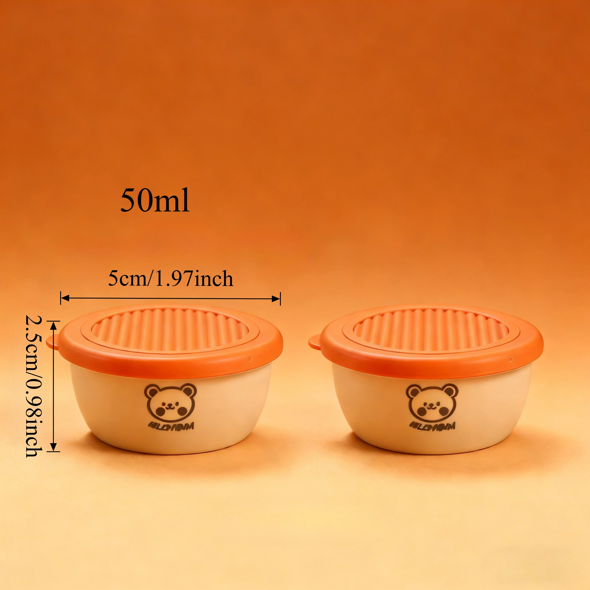 2/6 Stuks Mini Salade Saus Container Outdoor Draagbare Plastic Saus Cup Met Deksel Herbruikbare Lekvrije Moer Snack Voedsel opbergdoos