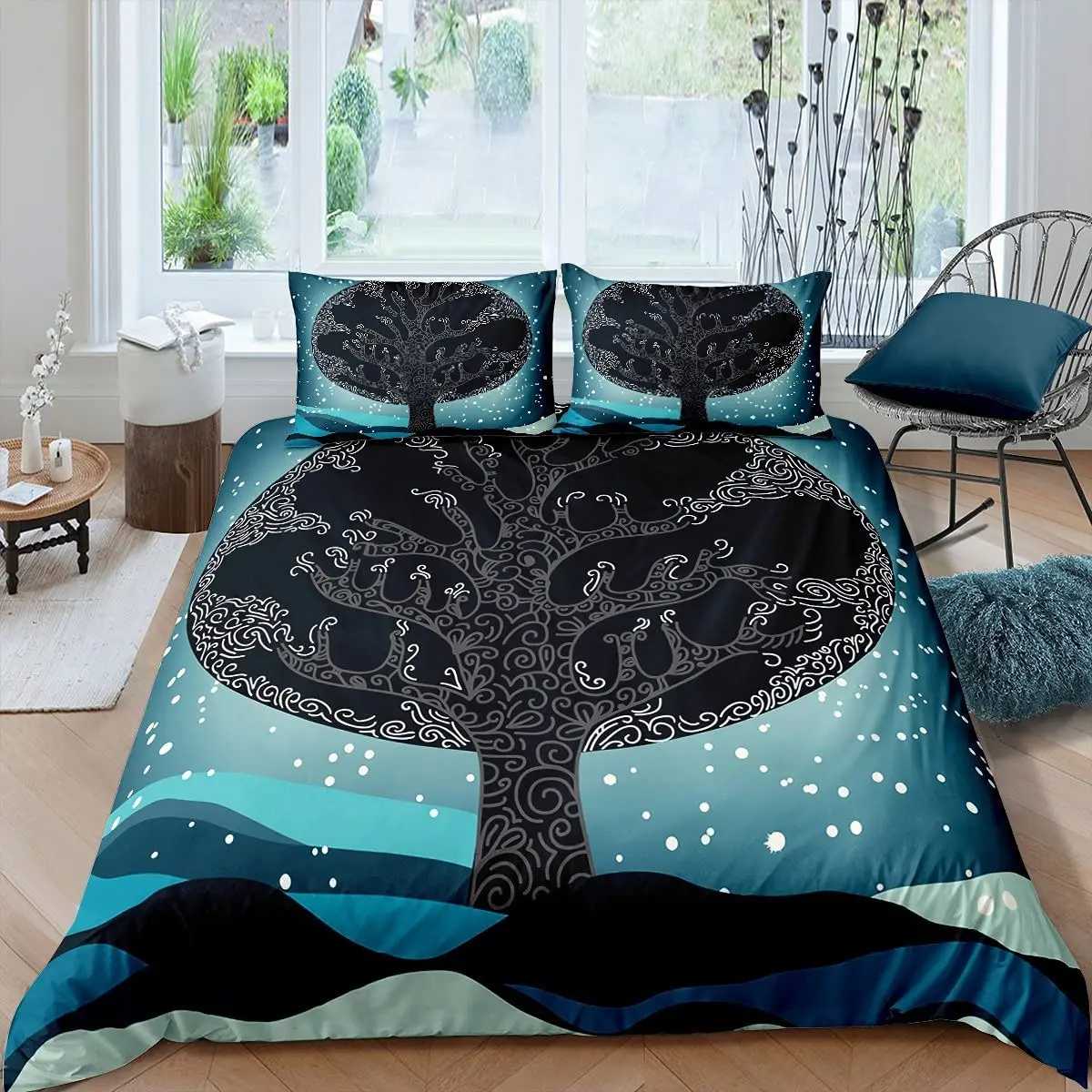 

Tree Of Life Bedding Set 3D Printed Artistic Duvet Cover Set Soft Polyester Single Twin Double Queen King Size For Birthday Gift