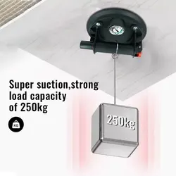 New 8-inch vacuum suction cup 250kg with pressure gauge, heavy-duty ceramic tile suction vacuum spreader, granite glass