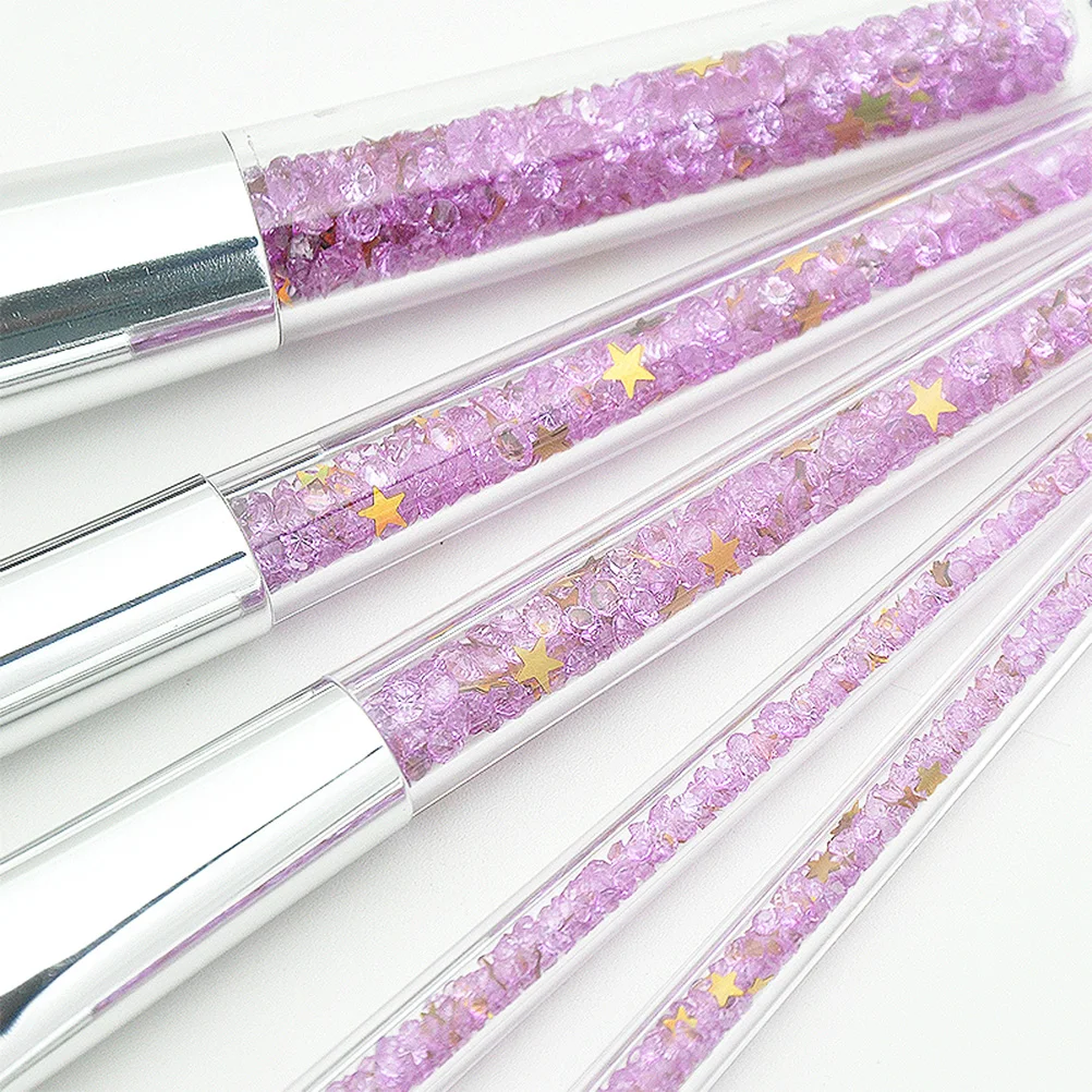 

5 pcs Set Premium Powder Brush Dense Makeup Brushes Set Bristles No Shedding Professional Brush Kit For Women