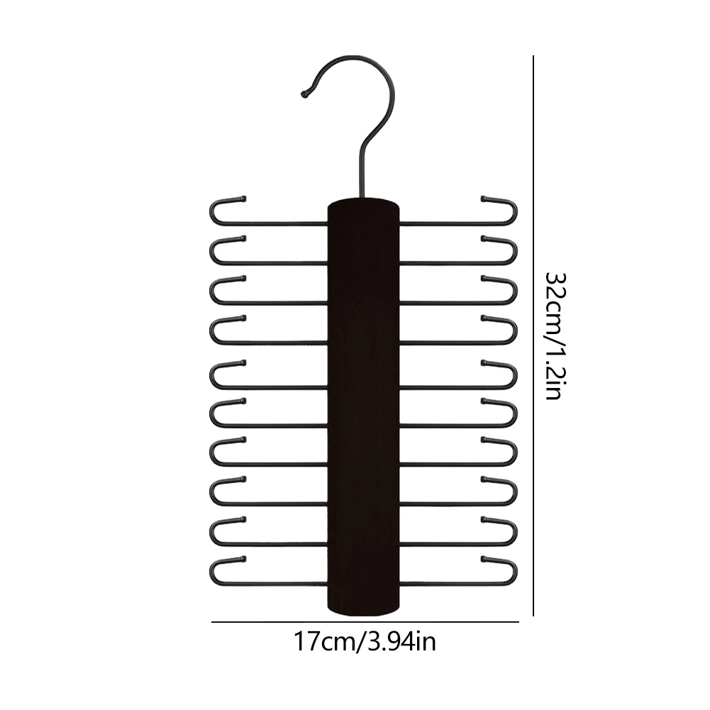 Cravatte appendiabiti 20 Bar sciarpa di seta cintura Organizer Rack armadio portaoggetti in legno appendiabiti per uomo cintura cravatta camera da