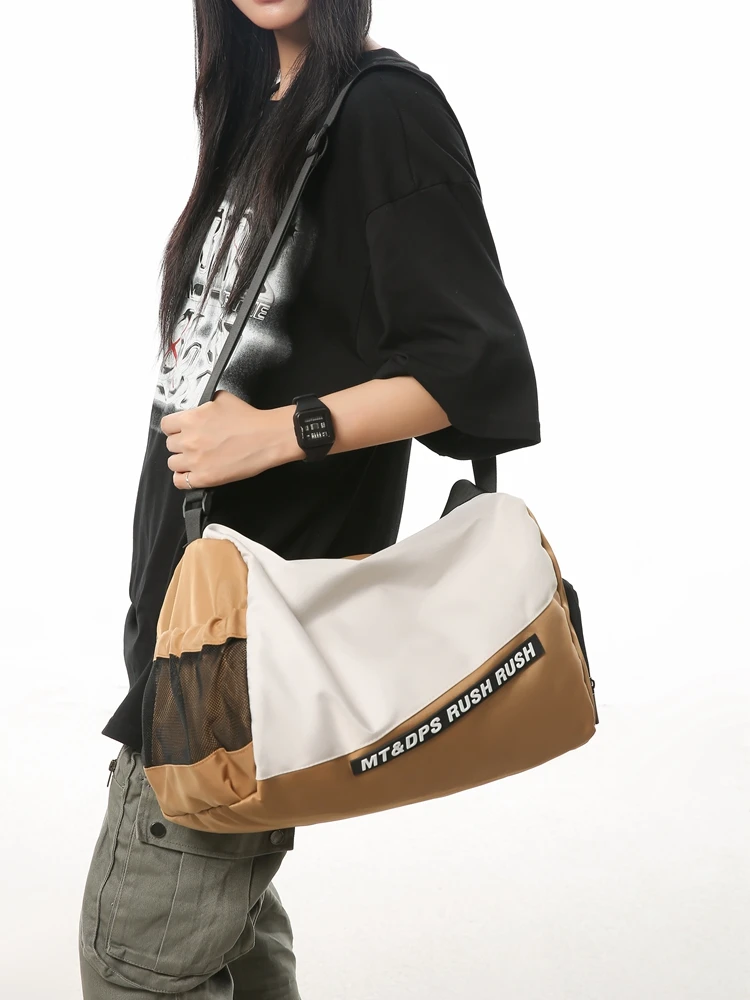 Crossbody bag men's leisure messenger bag multifunctional handbag large-capacity fitness bag women