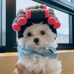 Pet Halloween Curly Hair Wigs Dress Up Costume With Adjustable Straps Buckle Unique Gifts For Dogs Cats