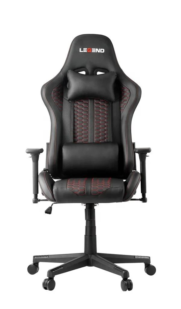 Comfortable Cover Black Office Style Chaise Gamer Adjustable Massage PU Leather Gaming Chair With Lumbar Support