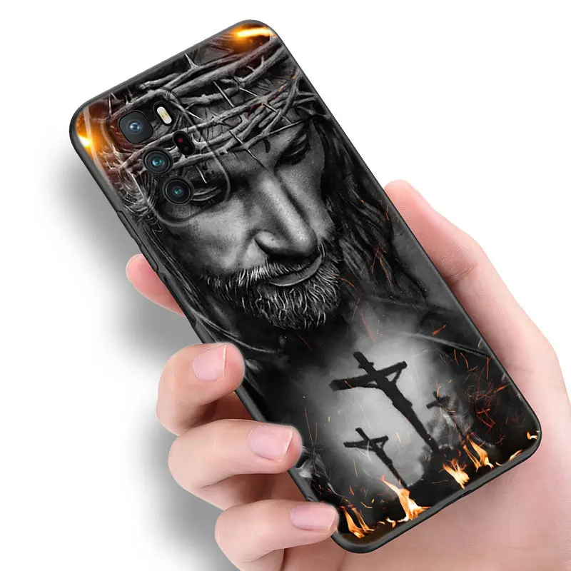 Verse of The Christian Jesus Black Silicone Phone Case For Xiaomi Redmi Note 9 10 11 12 13 Pro Plus 11S 4G 11T 5G 9S 10S 12S