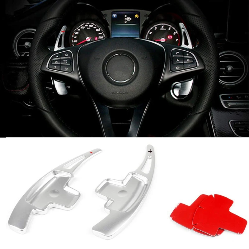 

1 Pcs Car Aluminum Alloy Fuel Tank Cap & 2 Pcs Paddle Shifter Extension