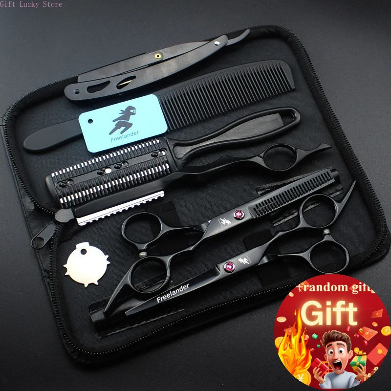 

Japanese Hair Scissors Set Hairdressing Scissors kit Hairdresser Shaver Haircut Scissors
