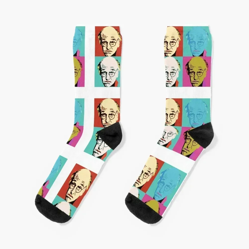 

Larry "Warhol" David Socks custom sports hip hop christmas gift compression Socks Man Women's