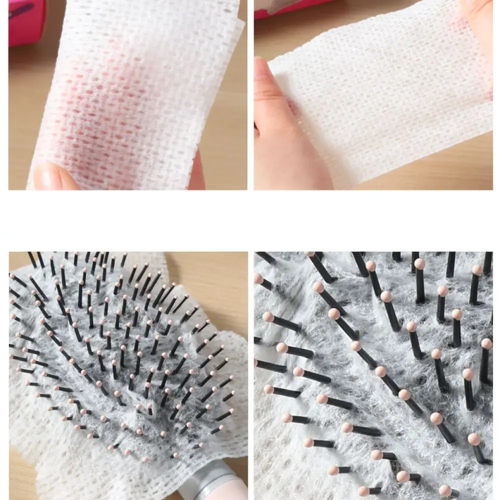 Disposable Comb Cleaning Mesh Pad Air Cushion Hair Brush Filter Sheet Home Salon Hairdressing Hygiene Tool