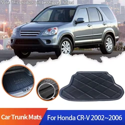 Car Trunk Mats for Honda CR-V CRV RD4 2002 2003 2004 2005 2006 Rear Boot Cargo Liner Floor Cushion Easy Storage Carpet Tray Pad