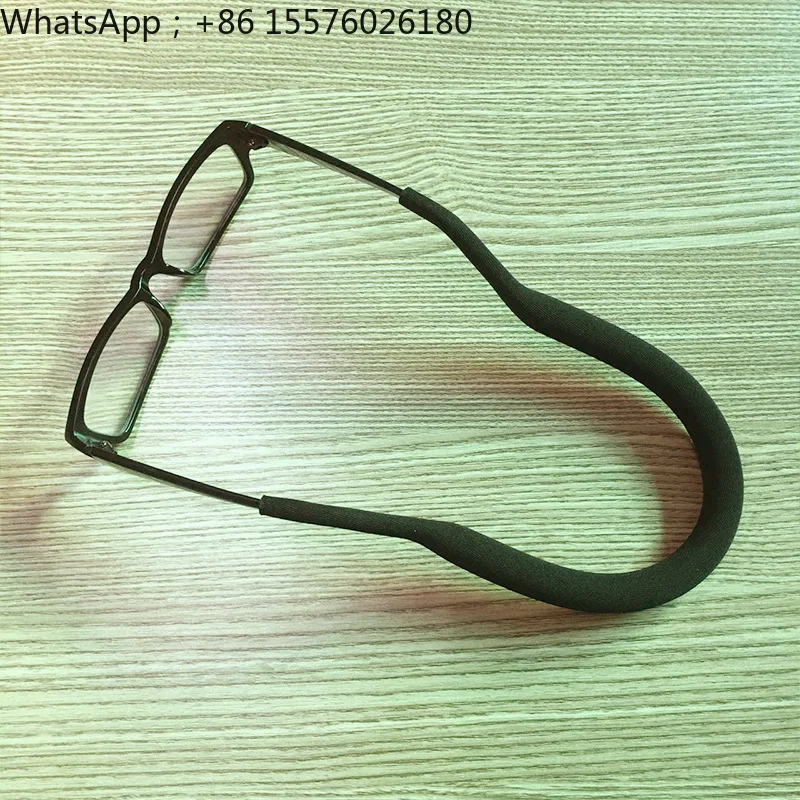 Glasses straps factory direct sales black glasses straps can be printed with logo cross-border wide-footed glasses straps light