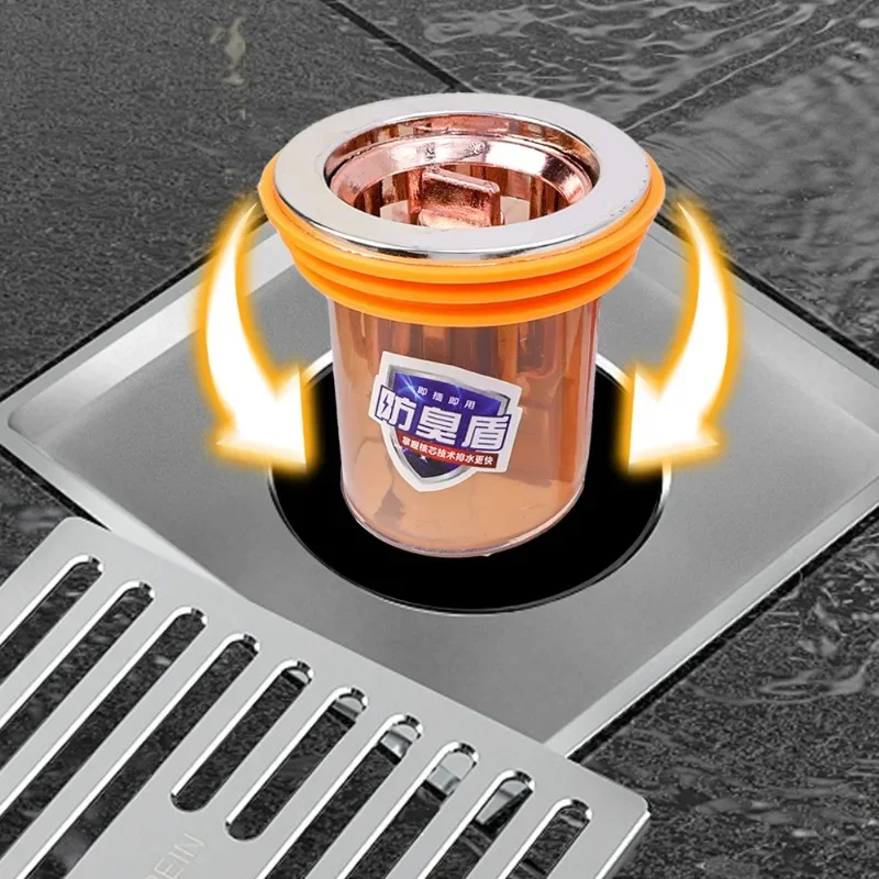 6/1PCS Gravity-Induction Floor Drain-Core Toilet Deodorant Odor Proof Bathroom Toilet Sewer Shower Bathtub Home Accessories image 2
