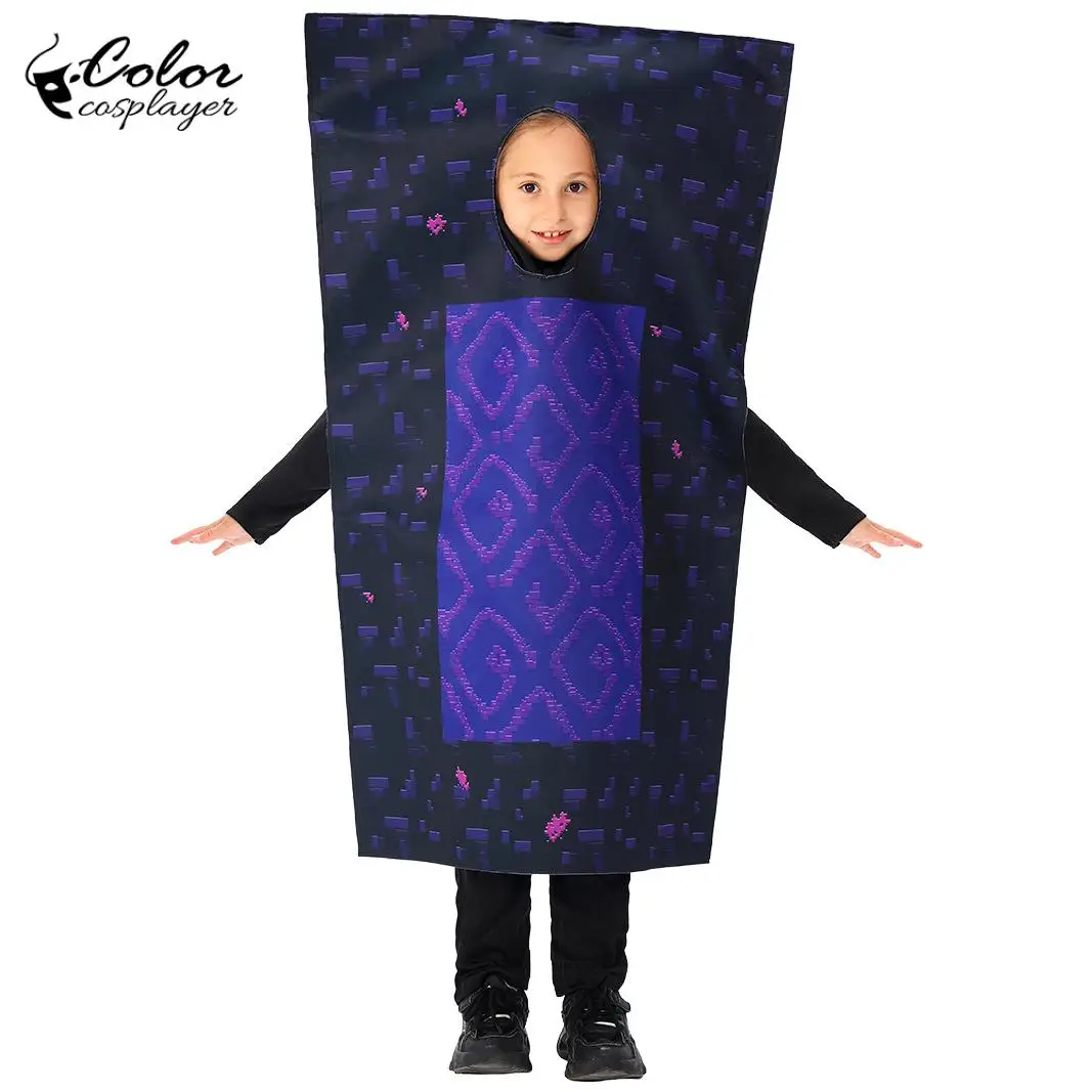 زي تنكري للعبة My World Nether Kids فستان مضحك لزي الأداء الحرفي للأطفال والكبار بدلة حفلات الهالوين