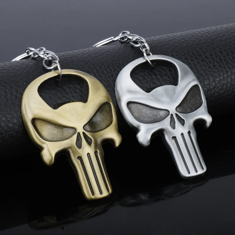 Creative Skull Beer Opener Halloween Gift Party Favor Terminator Keychain Beer Bottle Opener