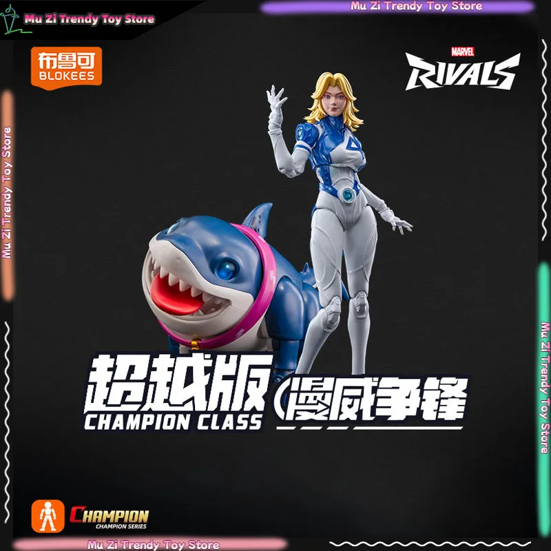 Genuine BLOKEES Marvel Movie Edition Spider-Man Susan Storm Richards Jeff The Land Shark  Action Figure Assembly Model  Toy Gift