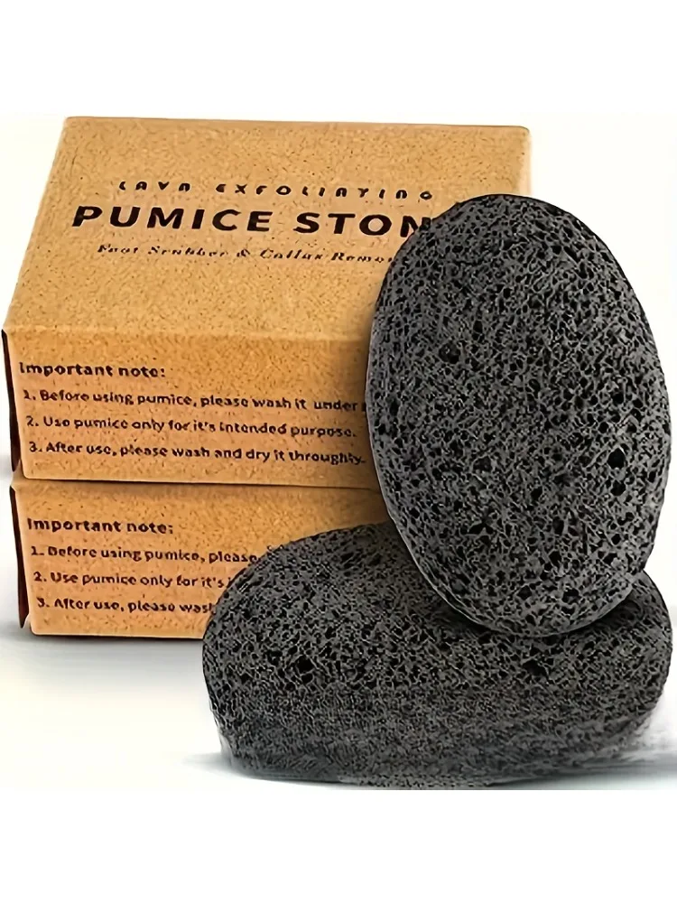 Pierre ponce naturelle pour l'exfoliation – Lime pour pieds et mains non parfumée, dissolvant pour pieds et mains lisses, idéal pour un usage domestique