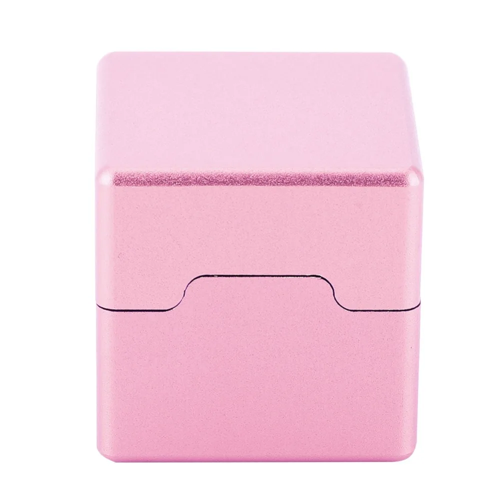 Soporte de tiza con punta de taco de aluminio, soporte cuadrado desmontable, soporte de tiza para piscina, Mini estuche portador de tiza portátil, juego de billar