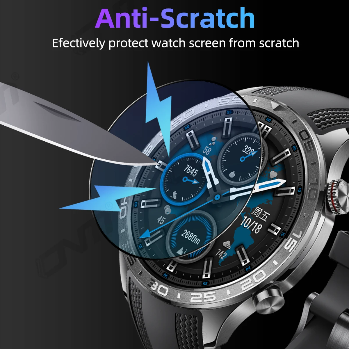 3D Protection Film for Honor Watch 5 Pro Screen Protector, Full Coverage Anti-scratch for Honor 5 Pro Accessories ( Not Glass )