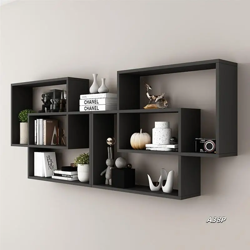 

Wall Shelf Wall-Mounted Bookshelf Wall-Mounted Decorative Wall Shelf Bedroom Storage Cabinet
