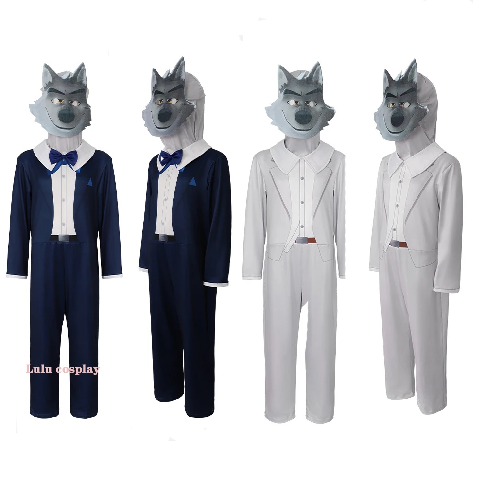 

Детский костюм для косплея на Хэллоуин The Bad Guys League Cos Big Bad Wolf Mr. Wolf, косплей, сценическое представление, костюм для мальчиков и девочек