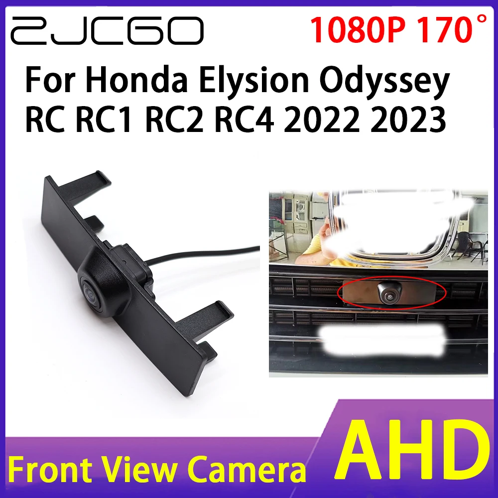 

ZJCGO Car Front View Camera AHD 1080P Waterproof Night Vision CCD for Honda Elysion Odyssey RC RC1 RC2 RC4 2022 2023