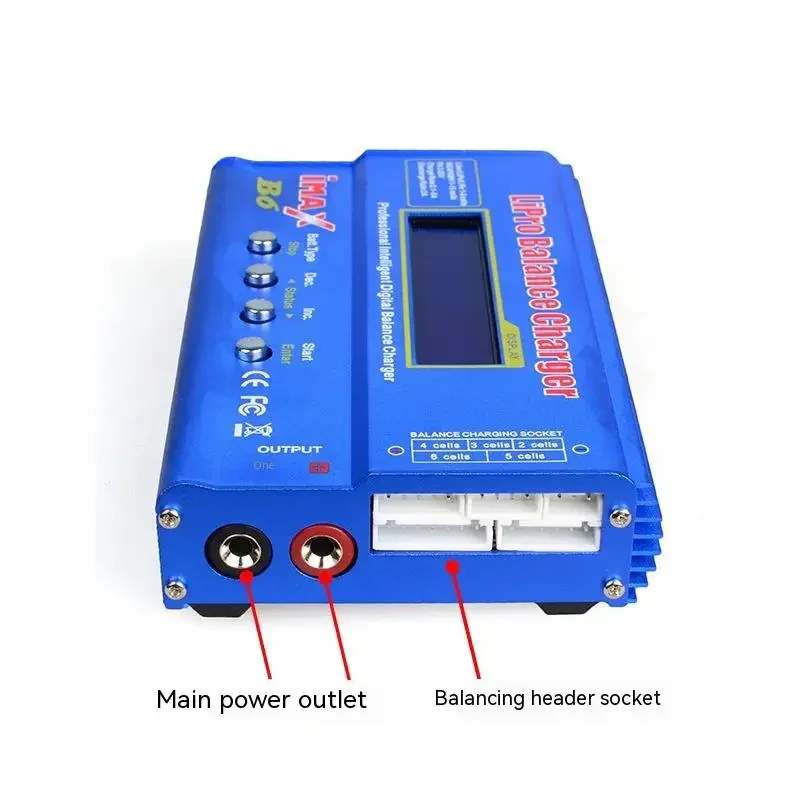 iMAX B6 80W 6A Battery Charger Lipo NiMh Li-ion Ni-Cd Digital RC Balance Charger Discharger + 15v 6A Power Adapter+Charge Cable