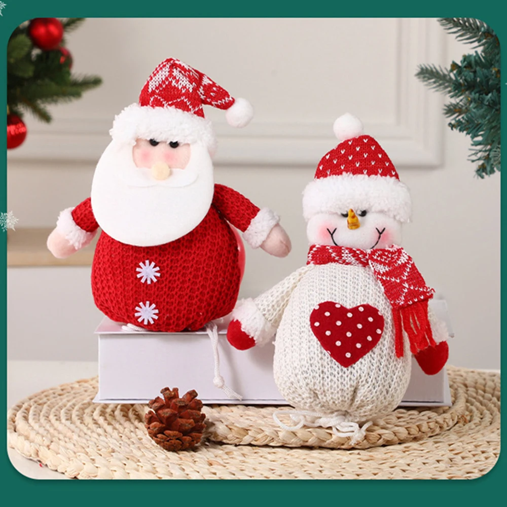 1/3/5PCS Christmas Ornaments Cute Wear-resistant Unique Holiday Decoration Knitted Ornaments Knitting Soft