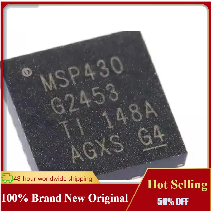 5PCS 100% New MSP430G2453IRHB32R  MSP430G2453 QFN32 Chipset Hot Selling
