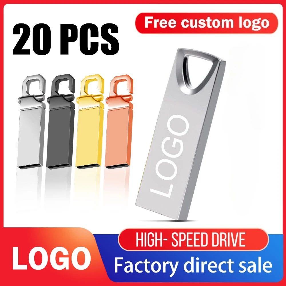 

20PCS/Lot USB Flash Drive 1GB 2GB 4G 8GB Pen Drive 16GB 32GB Pendrive 64GB 128GB 2.0 Gift USB Stick 128MB 256MB Free Custom Logo