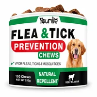 Flea & Tick Support Soft Chews for Dogs Outdoor Wellness Daily Support Beef Flavor 100 Chews 250g 3