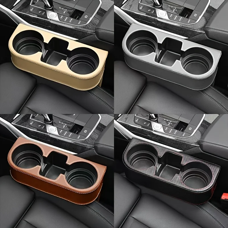 Car Faux Leather Cup Holder Thickened and Weighted Model Seat Storage Box Car Cup Holder Car Seat Seam Storage Box