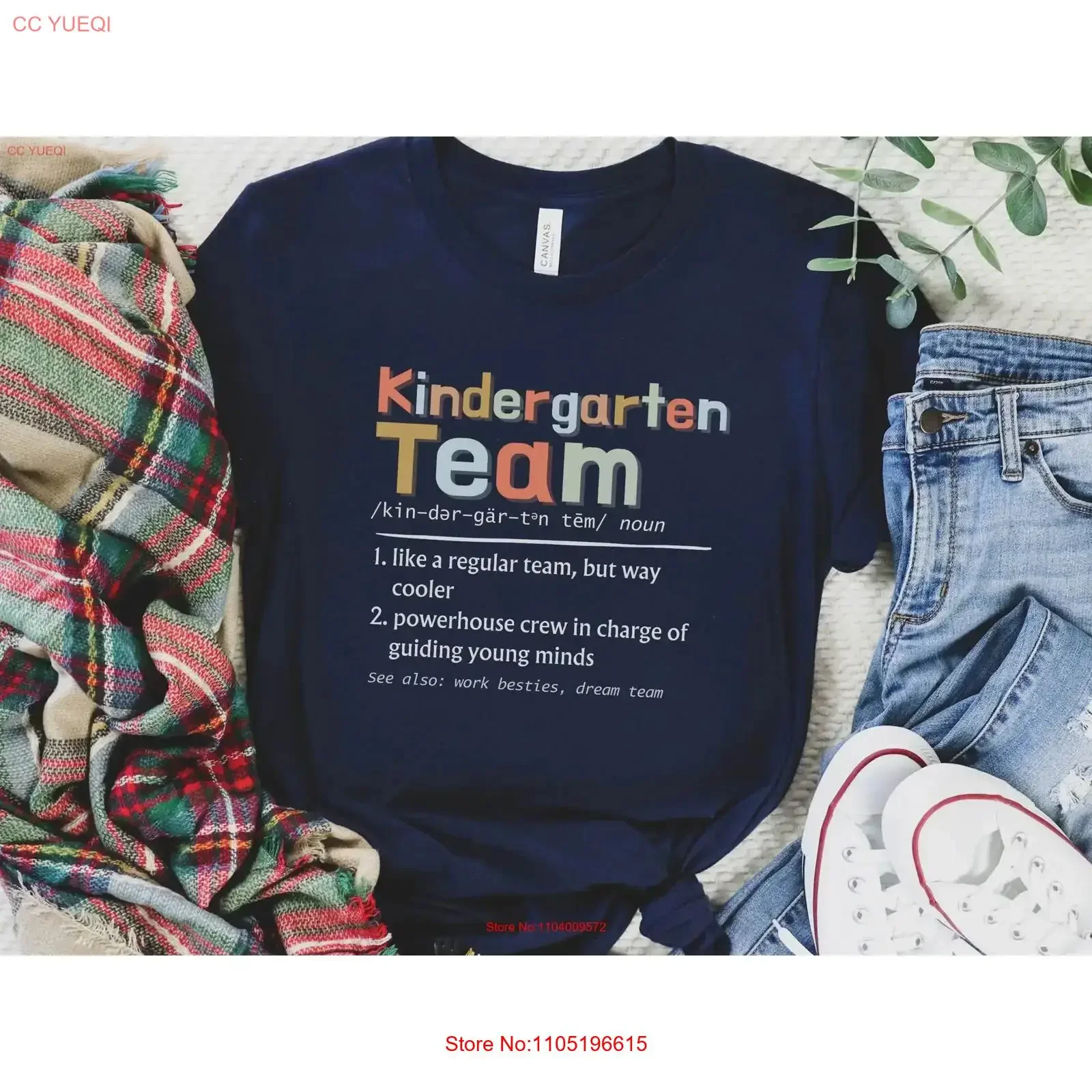 Kindergarten Teaching Team T Shirt Matching Teacher Kindy Squad Crew Cute Back to School Grade Level vintage Washed Unisex
