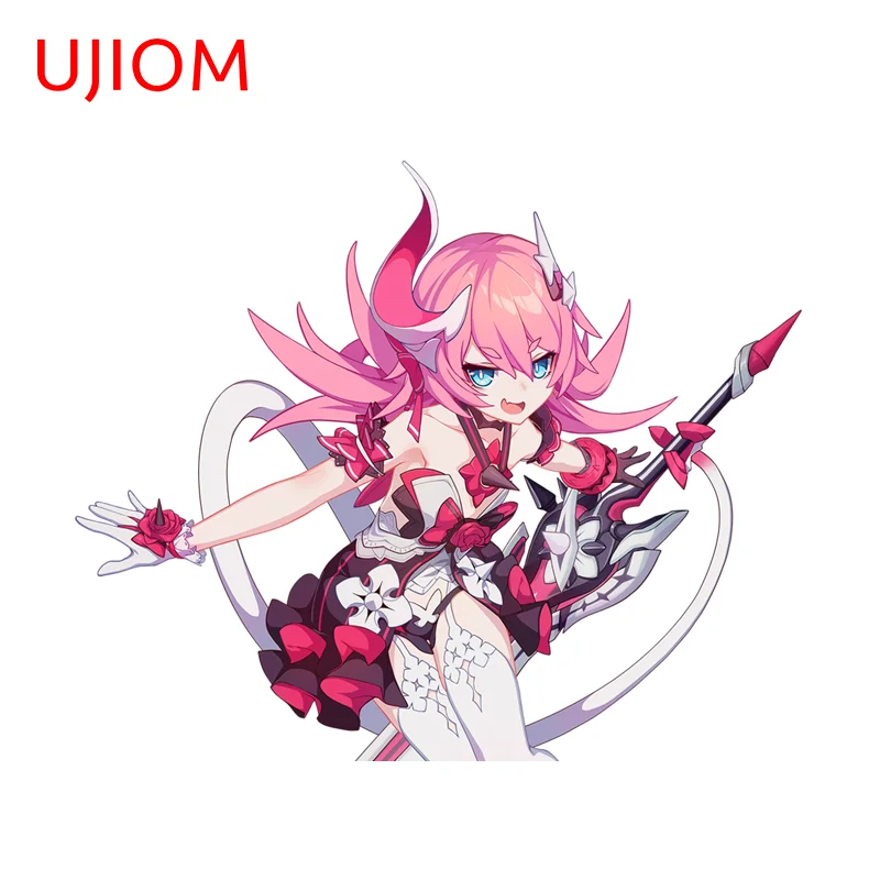 UJIOM Honkai Impact 3rd Sexy Cow Suit Picture Wall Sticker Creative Personality Surfboard Decals Amusing Game Room Decoration
