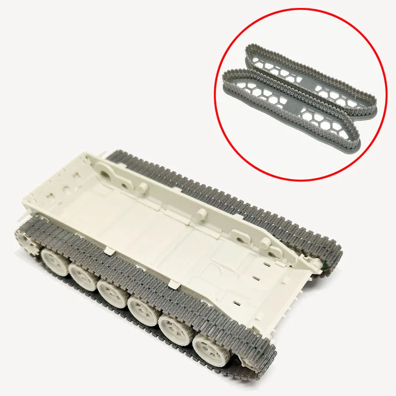

1Set 1/72 T-72B3M Tank Track Model for MENG 72-007 Integrated 3D Printed Resin Links Miniature Headlights Uncolored Accessories