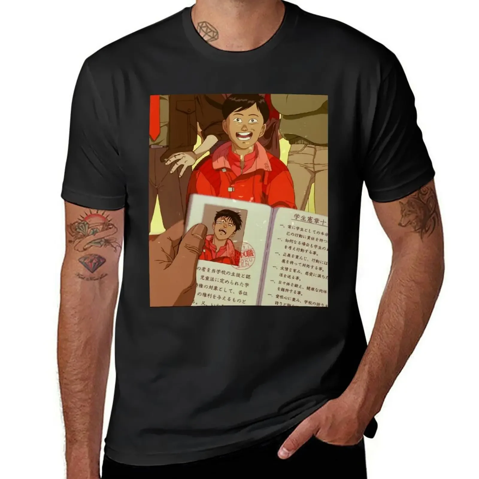 

Akira - Kaneda Smile T-Shirt plus size tops Aesthetic clothing mens graphic t-shirts