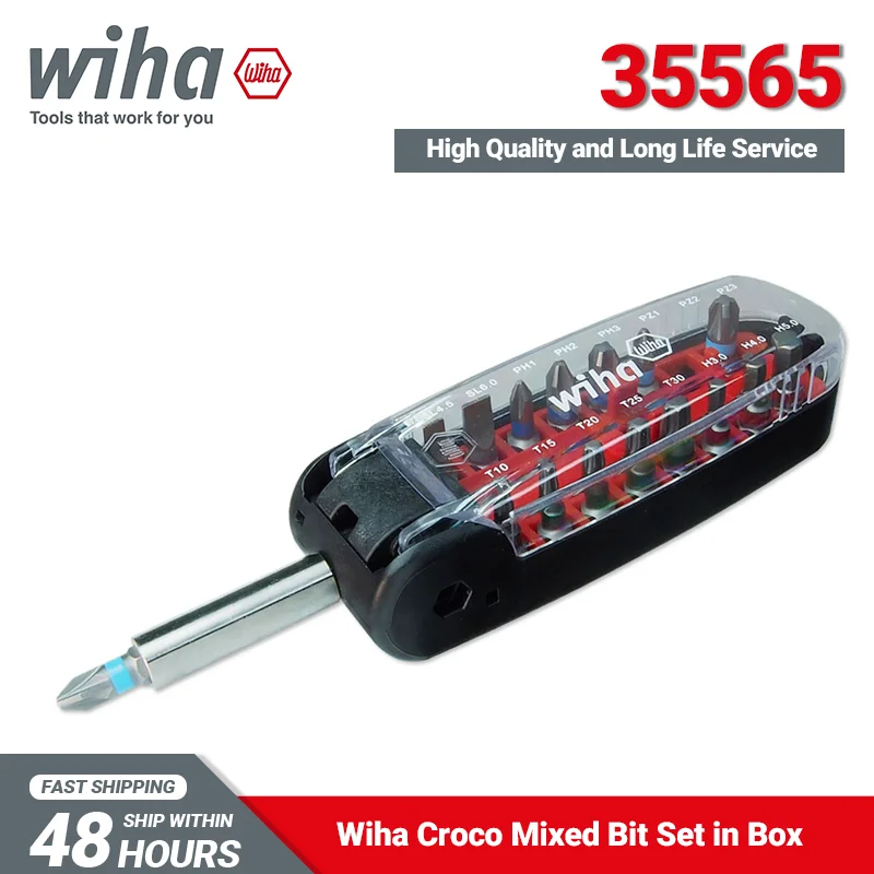 

Набор разных бит Wiha 35565 1/4 дюйма в коробке, 17 шт., высокое качество и длительный срок службы