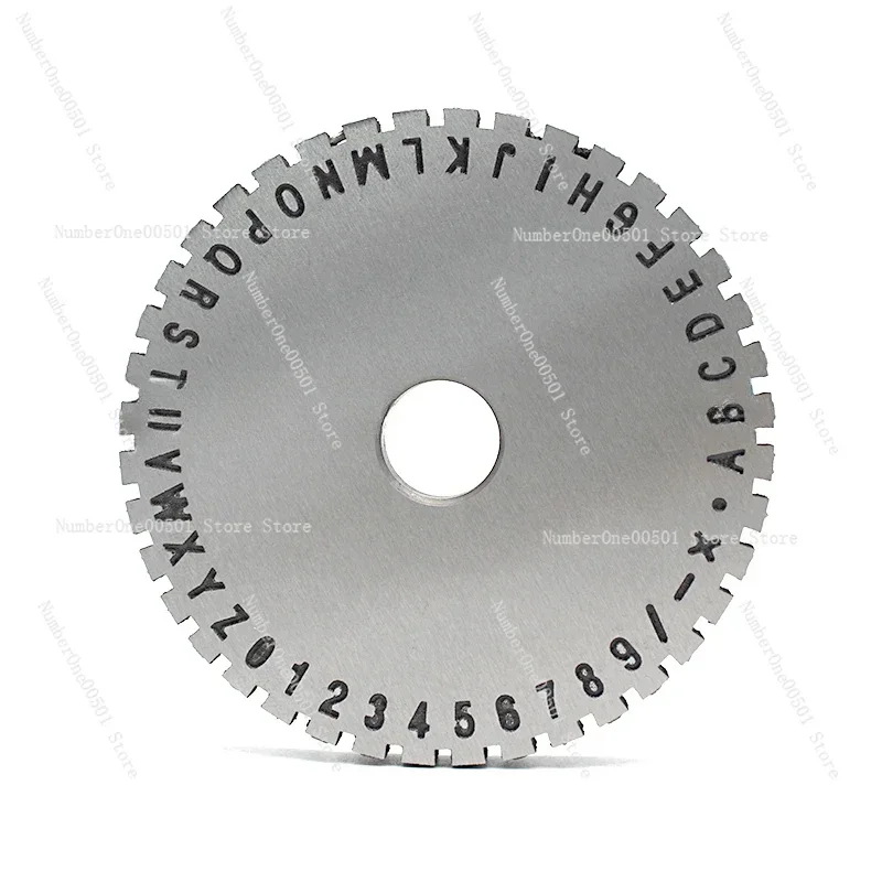 

Character Plate Font Wheel Gear for Manual steel embossing machine Embosser 2mm/ 2.5mm/ 3mm/ 4mm/ 5mm/ 6mm Metal Sheet Plate