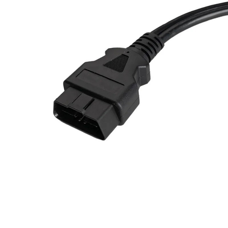 1対2 16ピンオス-デュアルメスOBD2延長スプリッターケーブルストレートワイヤープラグアンドプレイ安定した信号車診断機器用