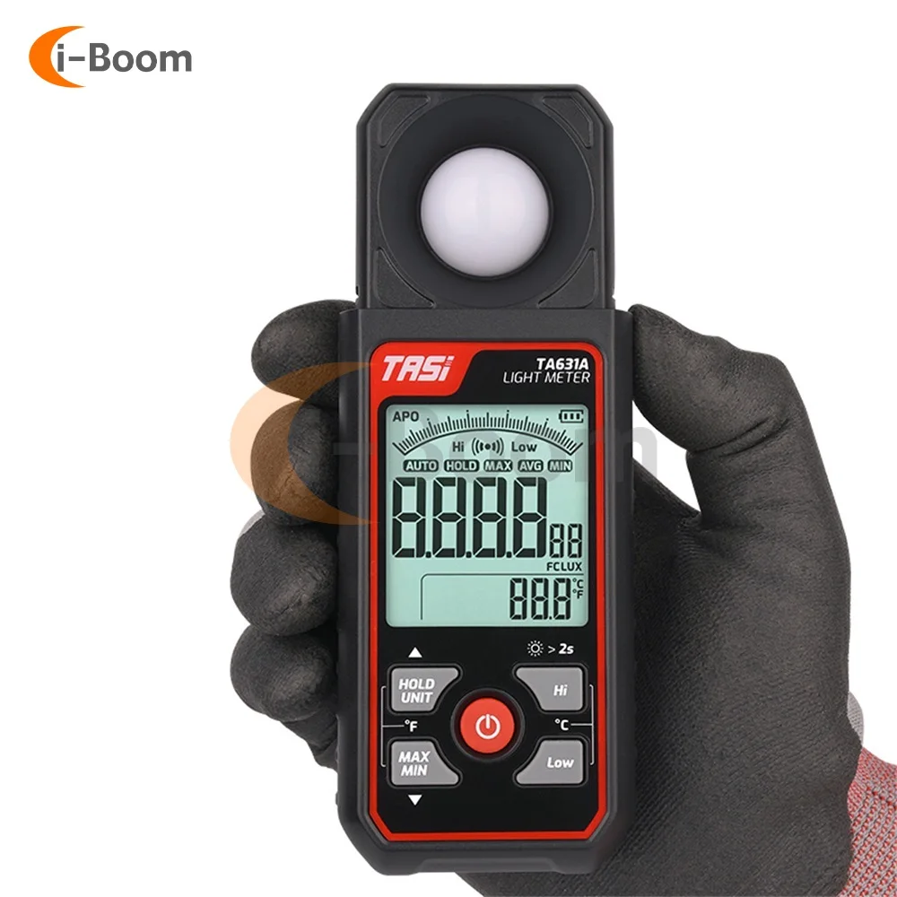 

TA631A / TA631B 300000LUX Didital Light Meter Photography Luxmeter Illuminometer Lx/FC Measure Photometer Enviromental Teste