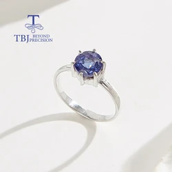 925 sterling silver Natural Tanzanite gemstone Handmade Ring fine jewely for girls Party anniversary birthday Gift
