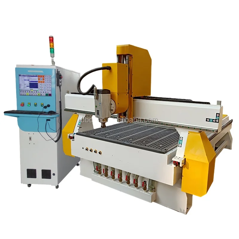 Popular 4 Axis Swing Spindle CNC Wood Router with Servo Motor Wood Door Chair Leg 3D Carving Engraving Machine