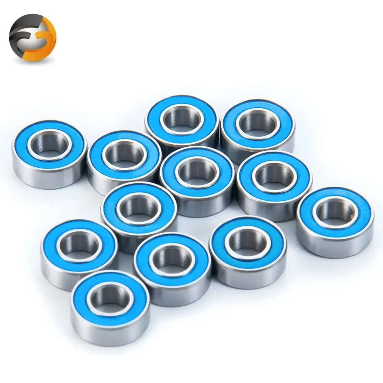 5pcs 4x7x2.5 mm MR74 2RS ABEC-7 Hobby Electric RC Cars Trucks Miniature Bearings L740D Blue Rubber Sealed