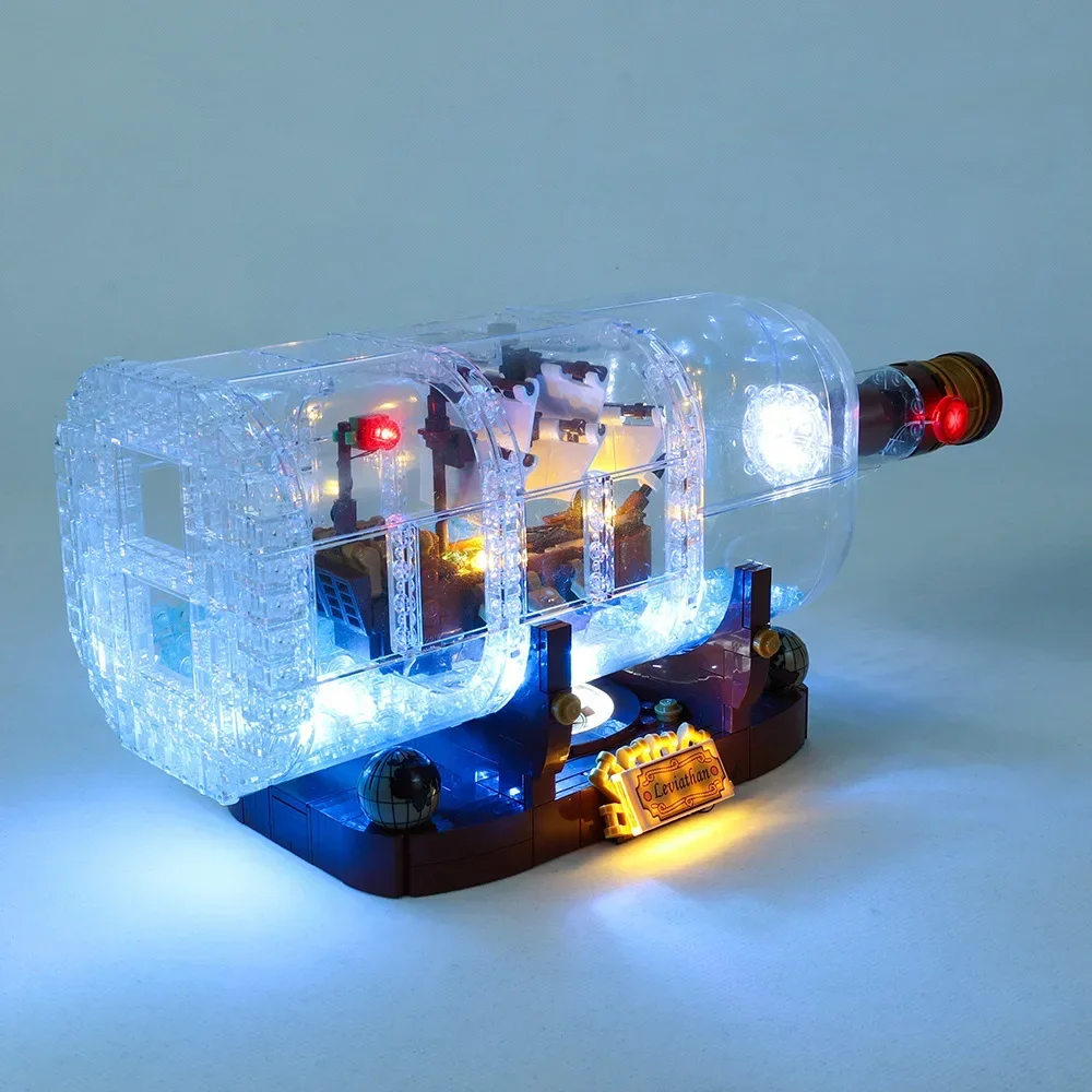 

Not Included Building Blocks LED Light Kit for Ship in A Bottle 21313 92177 DIY Toys Gift Only Lighting Set