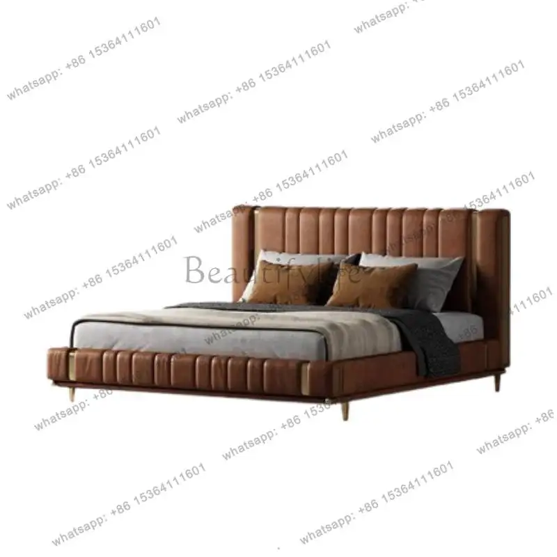 YJ Table Frame Double Bed Decoration Adults Wooden Loft Double Bed Bedroom Freeshippings Letto Matrimoniale Furniture