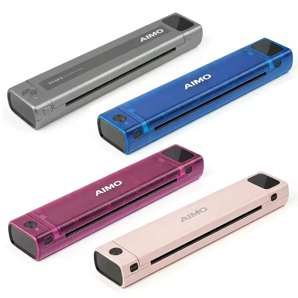 

T08FD Wireless Thermal A4 Printer Bluetooth, Portable Label Maker for Home Office Shipping, Compatible iOS Android PC