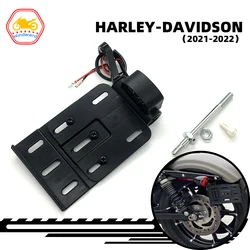Fit For Harley Breakthrough XL 1200 883 X48 72 Motorcycle Turn Signal Folding Light Side Mount License Plate Frame Adjustable