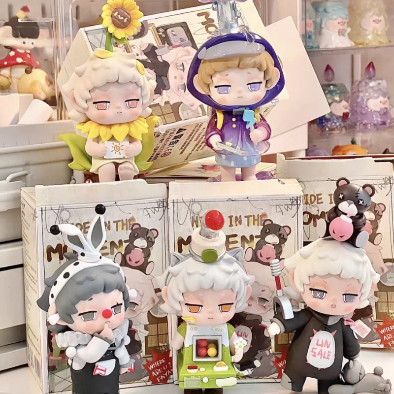 Faya Hide In The Moments Series Blind Box Cute Anime Doll Guess Bag Cute Action Figure Mystery Box Pvc Collectible Model Gifts