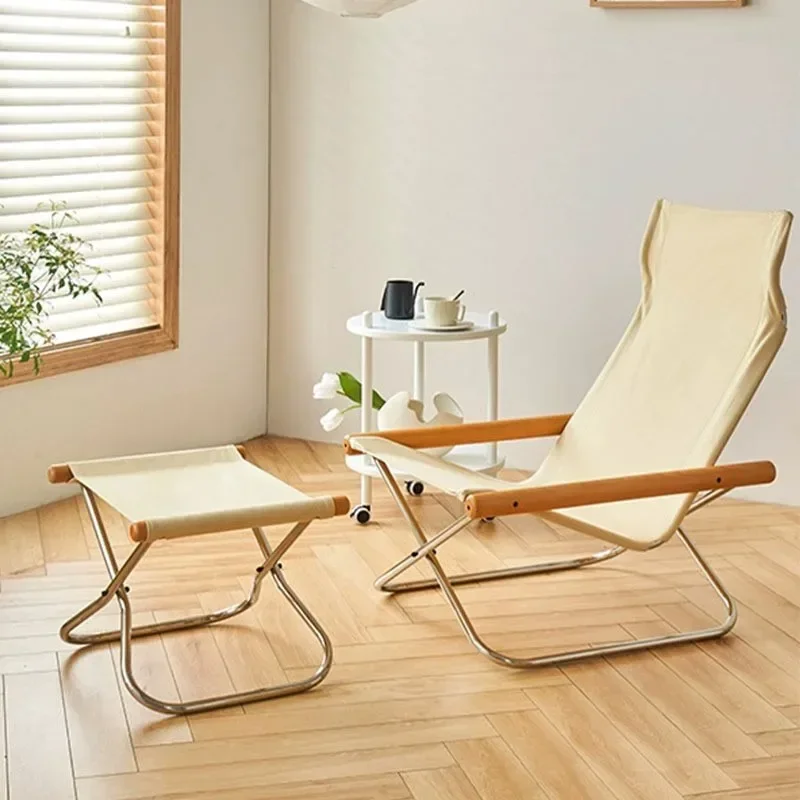 Sofá de lona Simple japonés, Chaise Longue, balcón, hogar, perezoso, ocio al aire libre, silla de playa, silla plegable