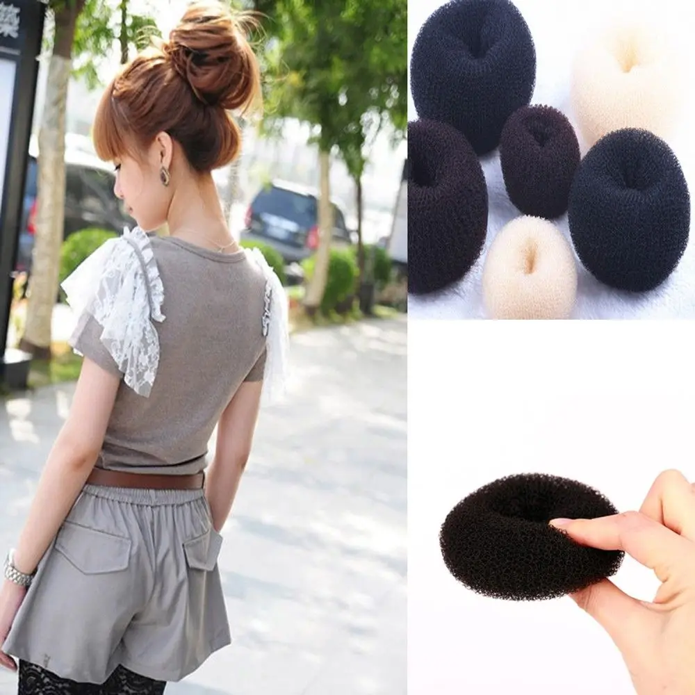 Tool 3 Colors and 3 Sizes Quick Messy Hairstyle Foam Sponge Hair Accessories Donuts Style Hair Ring Bun Shape Hair Styler